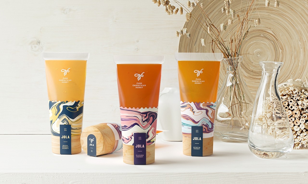 色蜂蜜包裝設計 蜂蜜品牌包裝設計 插畫包裝設計 創(chuàng)意土特產蜂蜜包裝,好的包裝設計