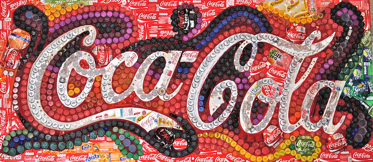 90后美女拼貼出來的藝術作品被谷歌和可口可樂公司看中！