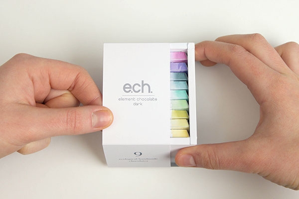 彩色之光， 生態(tài)手工巧克力食品包裝設(shè)計(jì)工程。