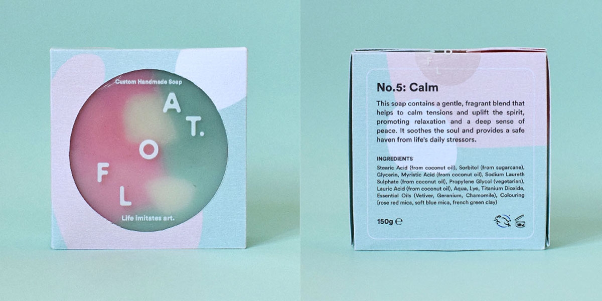 沐浴時間，全新的沐浴用品香皂產品包裝設計，盡情的放松休息吧！