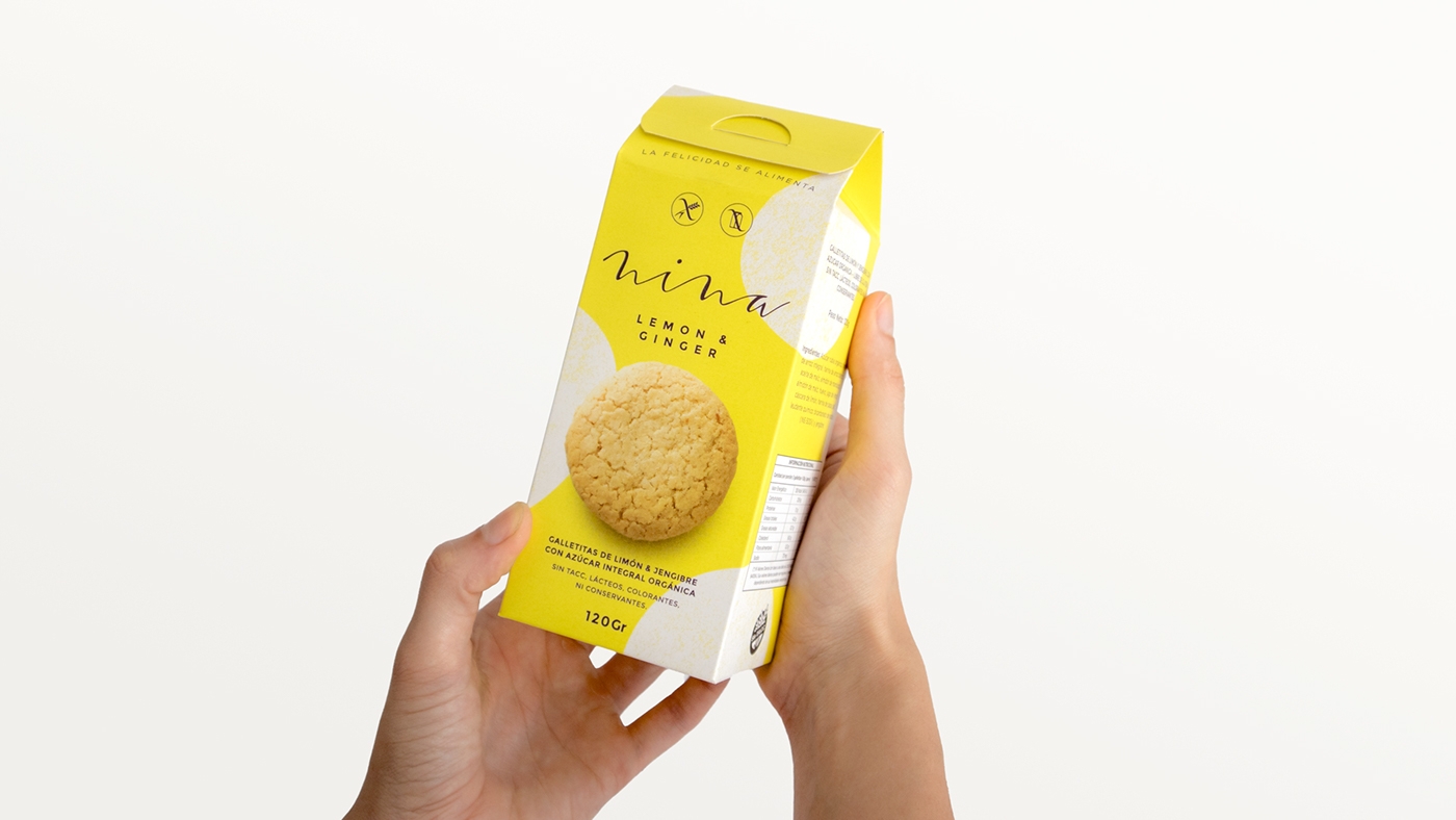 金色（香草）、巧克力色（可可和巧克力）和檸檬姜系列餅干食品包裝設(shè)計(jì)